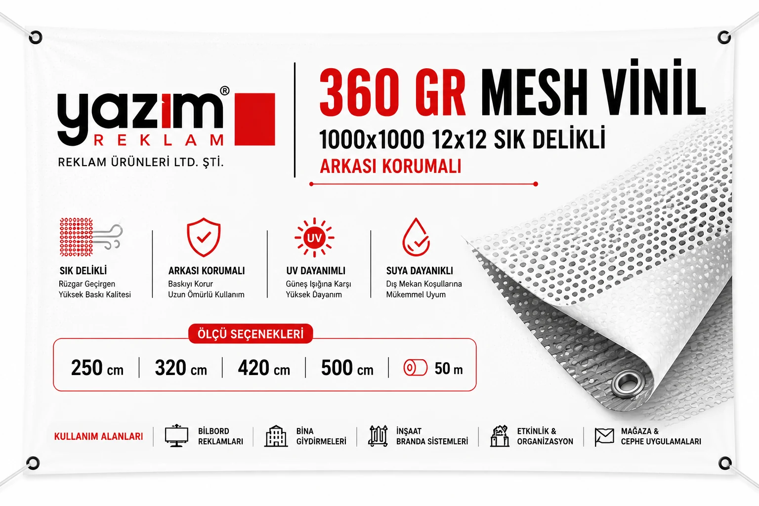 Mesh Vinil (Delikli Branda)