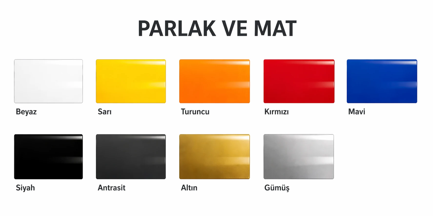 Universal Renkli Kesim Folyoları